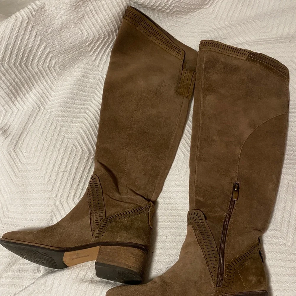 Brown Knee-High Women's Boots - Picture 2 of 6